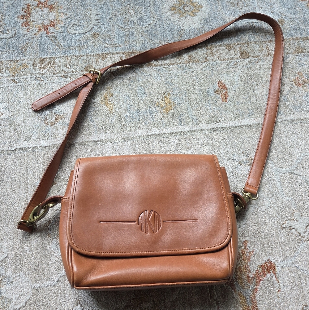 Anne Klein Leather vintage brown bag